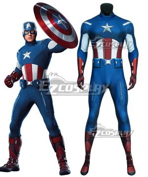 Captain America Zentai Jumpsuit Cosplay