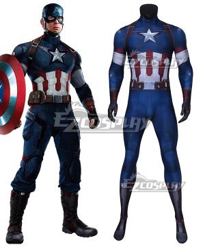 2 Captain America Zentai Jumpsuit Cosplay