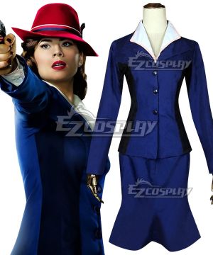 Peggy Carter Blue Cosplay