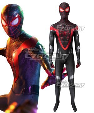 PS5 Marvel 2021 Spider-Man: Miles Morales Zentai Jumpsuit Cosplay