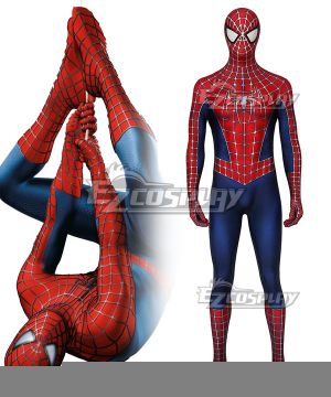 Marvel 2004 Movie Spider-Man 2 Tobey Maguire Zentai Jumpsuit Cosplay