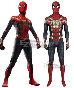 Marvel Spider-Man 3 No Way Home Spider Man Peter Parker Iron Spider Suit Jumpsuit Zentai Halloween Cosplay