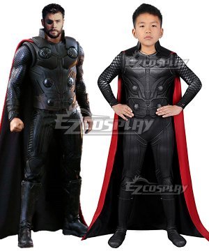 Kids Marvel Avengers 3: Infinity War Thor Odinson Zentai Jumpsuit Cosplay