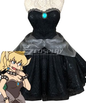 New Super Mario Bros. U Deluxe Princess Bowsette Leather Edition Cosplay