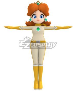 Mario Kart 8 Princess Daisy Bikesuit Cosplay Costume