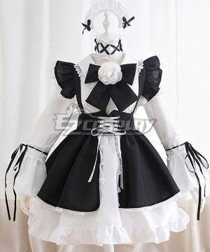 Black & White Maid Dress Cosplay  - EMDS002Y