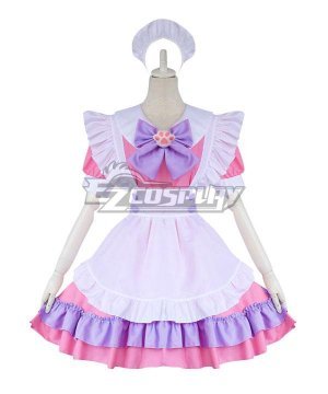 Pink and White Lolita Cute Cat Maid Dress Cosplay  - EMDS041Y