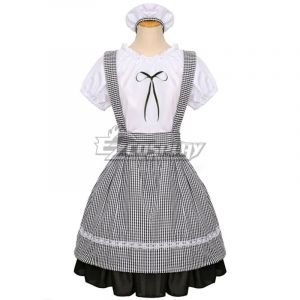 White Maid Dress Cosplay  - EMDS049Y