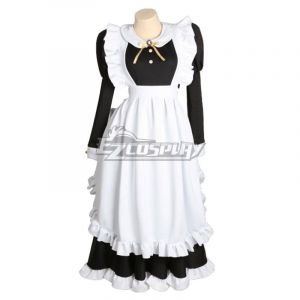 White & Black Maid Dress Cosplay  - EMDS053Y