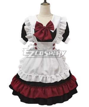 White & Red Black Maid Dress Cosplay  - EMDS060Y