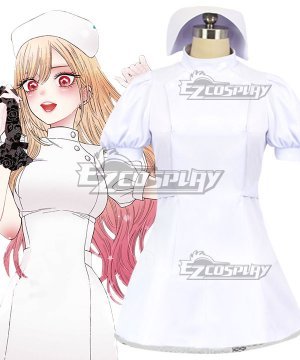 My Dress-Up Darling Sono Bisque Doll Wa Koi Wo Suru Kitagawa Marin White Nurse Uniform Cosplay