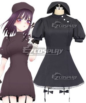 My Dress-Up Darling Sono Bisque Doll Wa Koi Wo Suru Kitagawa Marin Black Nurse Uniform Cosplay