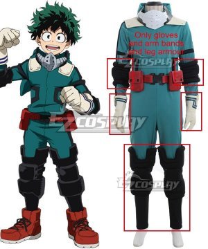 My Hero Academia Boku no Hero Akademia Izuku Midoriya Cosplay  - Only gloves and arm bands and leg armour