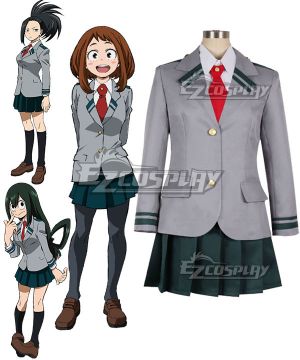 Boku no Hero Akademia Ochako Uraraka Kyoka Jiro Tsuyu Asui School uniform Cosplay