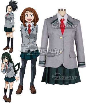 My Hero Academia Boku no Hero Akademia Ochako Uraraka Kyoka Jiro Tsuyu Asui School uniform Cosplay