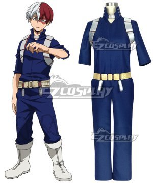 My Hero Academia Boku no Hero Akademia Shoto Todoroki Battle Suit Cosplay