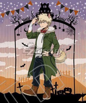 Boku no Hero Akademia Katsuki Bakugou Halloween Cosplay  - No Coat badge