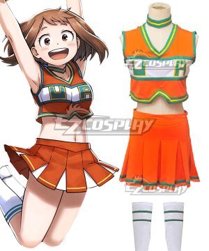 My Hero Academia Boku no Hero Akademia Ochaco Uraraka Kyoka Jiro Tsuyu Asui Cheerleaders Cosplay