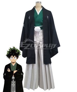 Boku No Hero Akademia Izuku Midoriya Deku Happy New Year Kimono Cosplay