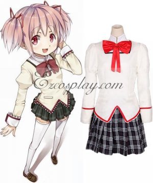 Puella Magi Madoka Magica Kaname School Uniform Cosplay Costume