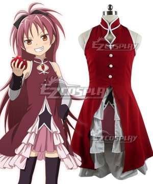 Puella Magi Madoka Magica Sakura Kyoko Cosplay Costume