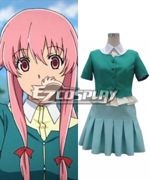 Yuno Gasai Green Dress Cosplay