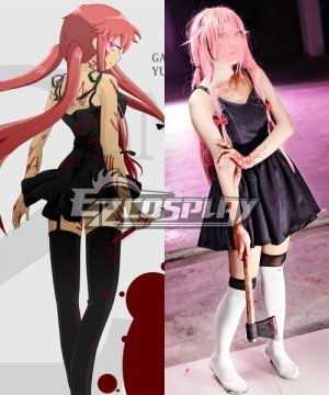 Yuno Gasai Black Dress Cosplay