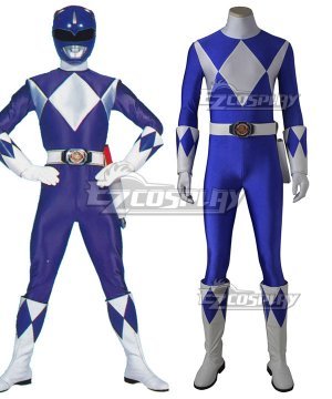 Mighty Morphin Power Rangers Blue Ranger Cosplay  - Without Boots