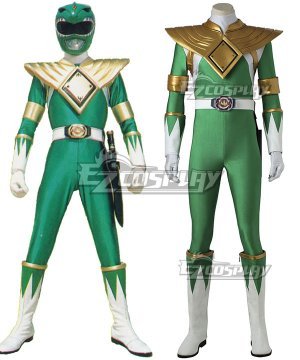 Mighty Morphin Power Rangers Green Ranger Cosplay  - Without Boots