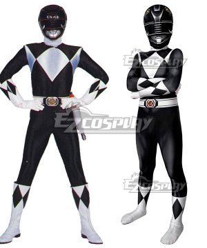 Kids Power Rangers zack black ranger Zentai Jumpsuit Cosplay Costume