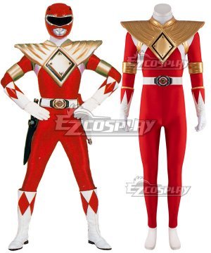 Mighty Morphin Power Rangers Armored Red Ranger Cosplay Costume