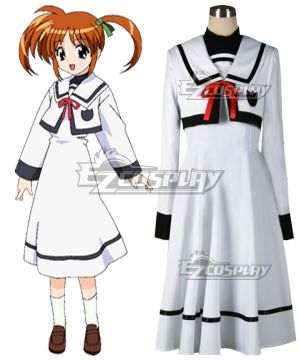 Nanoha Takamachi Uniform Cosplay