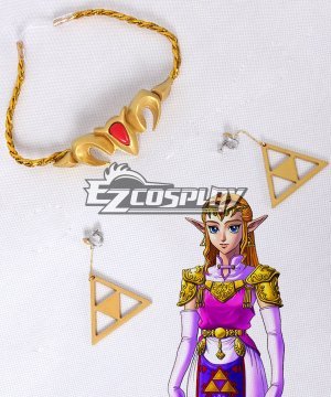  Ocarina of Time Princess Zelda Headwear Earring Cosplay