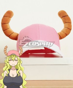 Miss Kobayashis Dragon Maid Quetzalcoatl Lucoa Head wear And Pink Hat Cosplay