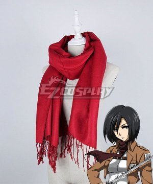 Shingeki no Kyojin Attack on Titan Mikasa Ackerman Mikasa Ackerman Scarf Cosplay Accessory Prop