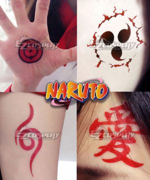 Hatake Kakashi Anbu Gaara Uzumaki Naruto Konoha Uchiha Sasuke Tattoo Cosplay