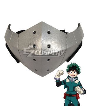 Boku no Hero Akademia Izuku Midoriya Deku Silver Mask Cosplay