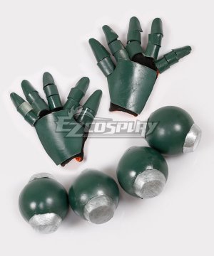 Boku No Hero Akademia Katsuki Bakugou Gloves and Attachable Belt Grenade Props Cosplay