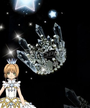 Cardcaptor Sakura: Clear Card Sakura Kinomoto Ice Snow Angel Crown Cosplay