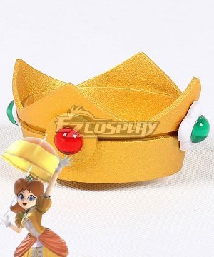 Super Smash Bros. Super Mario Princess Daisy Crown Cosplay