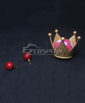 New Super Mario Bros. U Deluxe Toad Ghost Princess Bowsette Crown and Earrings Cosplay