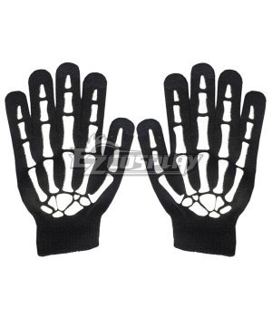 Halloween Skull Gloves Overlord Ainz Ooal Gown Tim Burtons Corpse Bride Emily Jack Skellington Gloves Cosplay