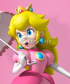 Super Mario Bros Princess Peach Earrings Cosplay