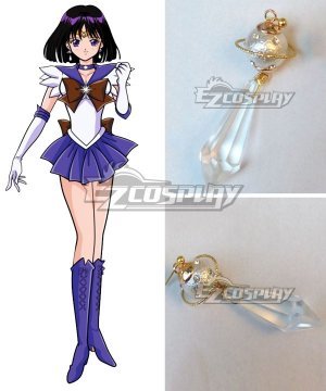 Hotaru Tomoe Sailor Saturn One Pair Earrings Cosplay