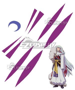 Inuyasha Sesshomaru Tattoo Sticker Cosplay Accessory Prop