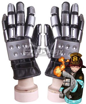 Enen No Shouboutai Shinra Kusakabe Battle Suit Gloves Cosplay