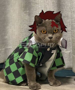  Kimetsu No Yaiba Kamado Tanjirou Pets Photo Prop Pet Cosplay