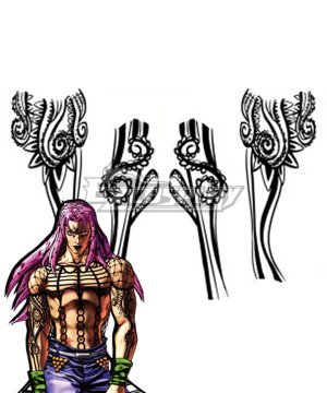 JoJos Bizarre Adventure: Vento Aureo Golden Wind Diavolo Tattoo sticker Cosplay