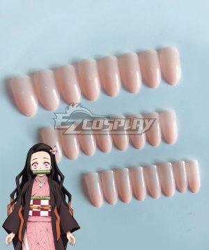 Demon Slayer: Kimetsu No Yaiba Nezuko Kamado Pink Fake nails Cosplay