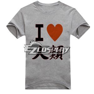 Anime Sora T-shirt Short Gray Sleeve Cosplay